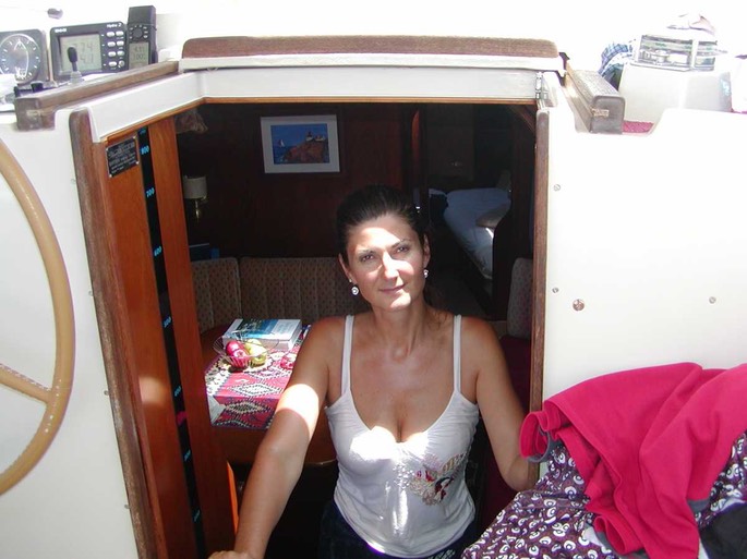 stolze Bordfrau